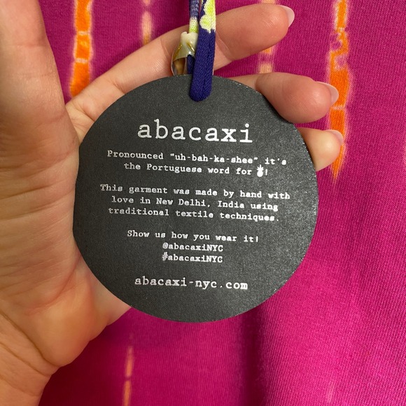 NWT Abacaxi x Diaspora Co. Tie Dye Long Sleeve Top Cotton - Picture 3 of 7